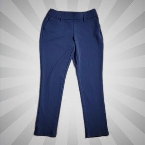 Cato Est. 1946 Pull On Career Pants ~ Sz S ~ Navy ~ High Rise ~ 27.5" Inseam